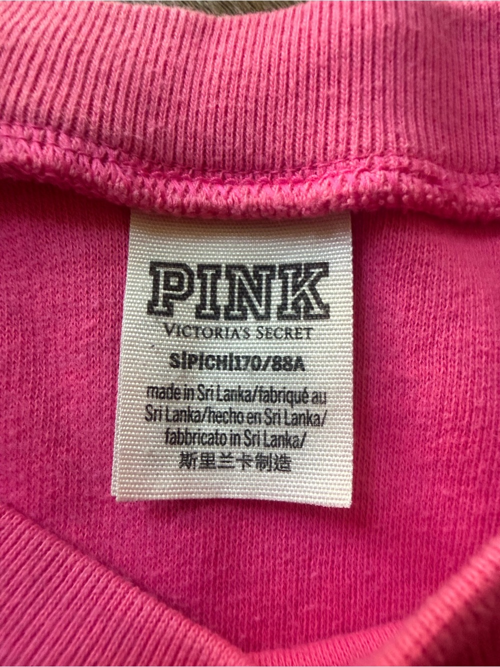 PINK Victoria's Secret Bright Pink Crewneck Sweater